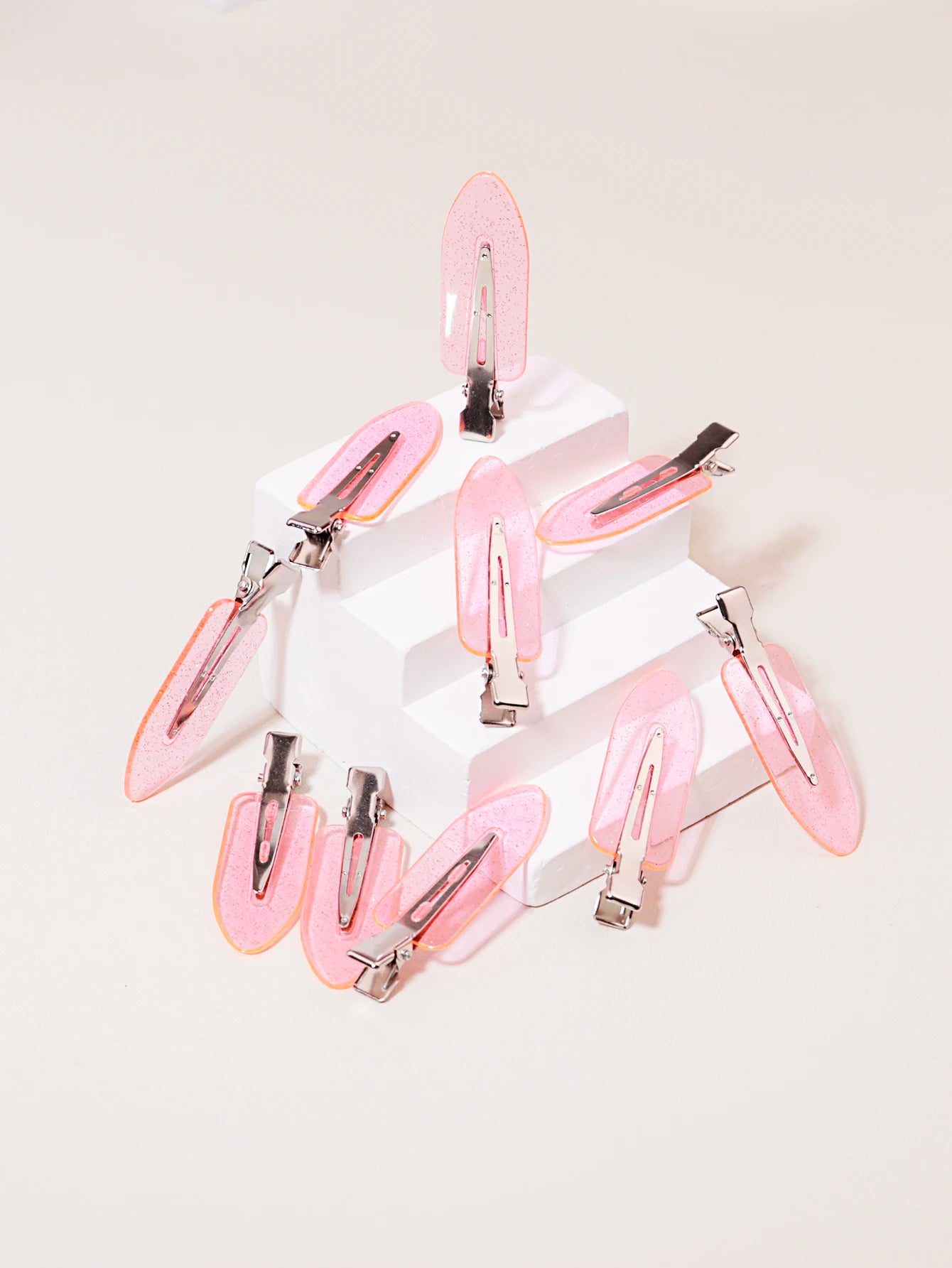 Seamless Transparent Hair Clips - 10-Piece Styling Clips for Wigs & Hair