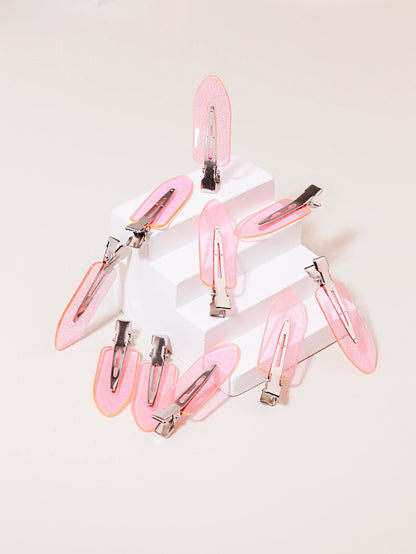 Seamless Transparent Hair Clips - 10-Piece Styling Clips for Wigs & Hair