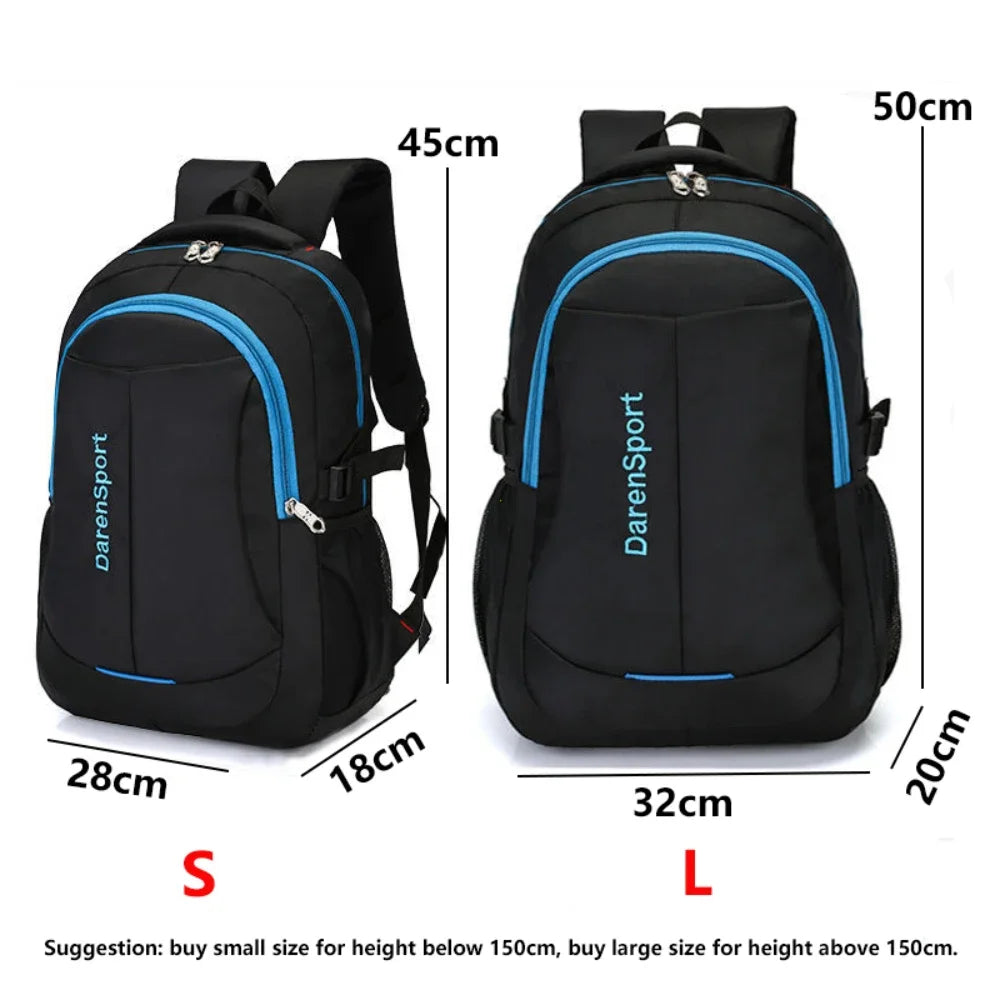 Oxford Shoulder Backpack – Fashionable Lightweight Waterproof Laptop Rucksack, Large Capacity School Bag for Students