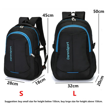 Oxford Shoulder Backpack – Fashionable Lightweight Waterproof Laptop Rucksack, Large Capacity School Bag for Students