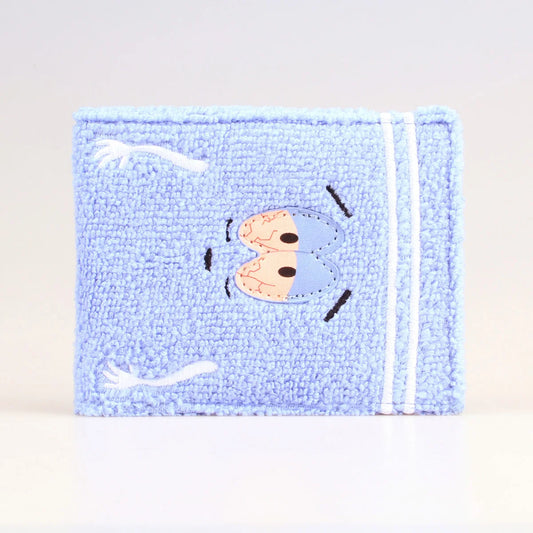 Embroidered Anime Towel Cloth Wallet – Fashionable Designer Personalized ID Card Holder