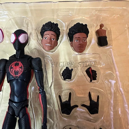 SHF Spider-Man Across the Spider-Verse Miles Morales Figure — 15cm PVC Marvel Collectible Action Toy