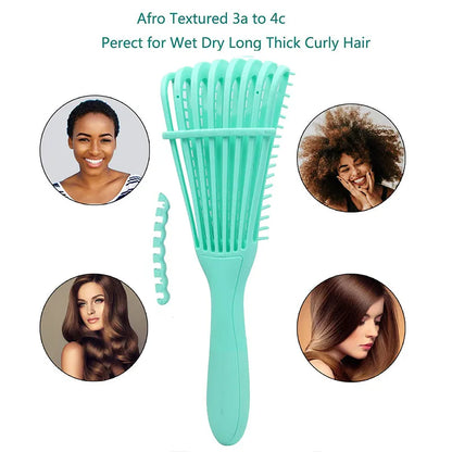 Octopus Hairbrush: Scalp Massage Detangler for Curly & Thick Hair - Salon Quality Detangling Brush for Women & Men