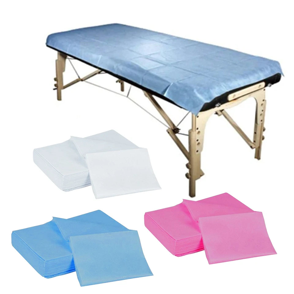 NC 10/20/50pcs Disposable Beauty Salon Bed Sheets – Non-Woven Eyelash Extension Table Cover 180×80cm