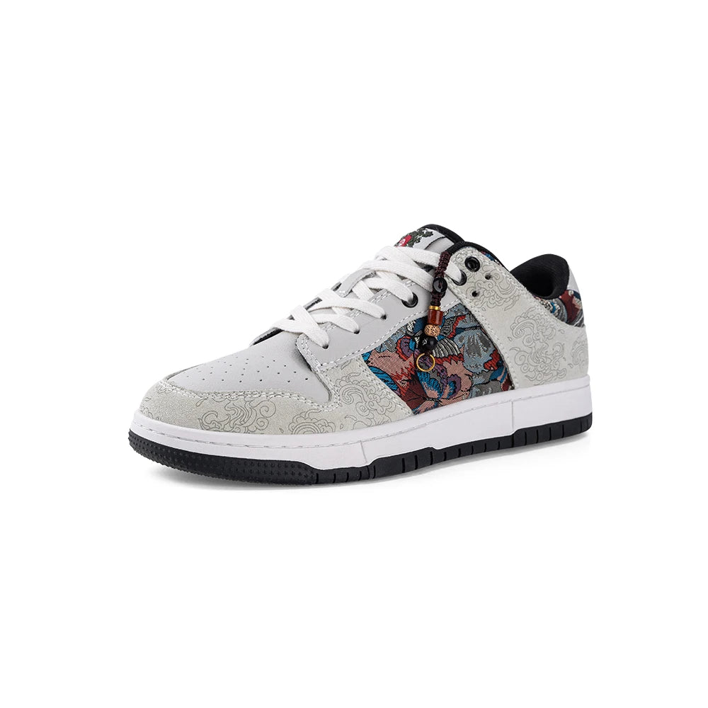 Mr.A Personalized Embroidered Men's Shoes - Trendy Casual Sports Lace-Up Sneakers for Everyday Wear