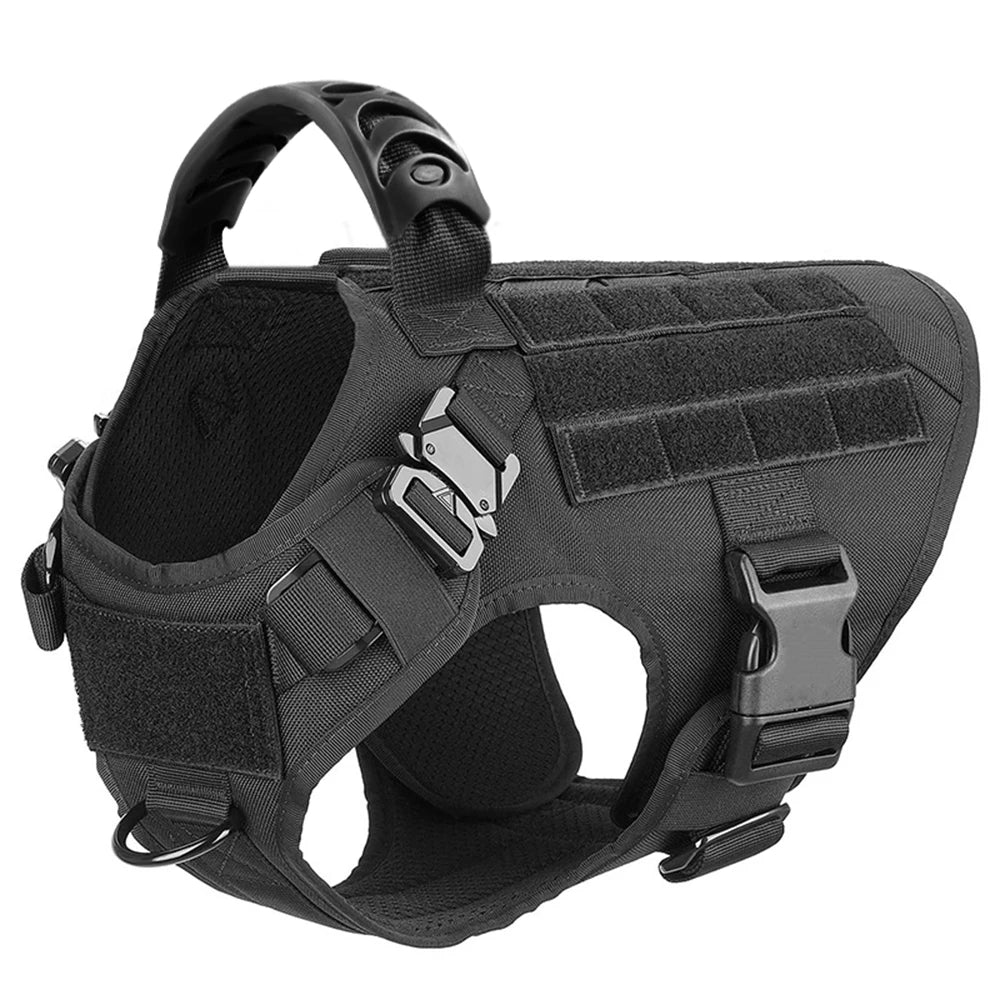 Large Dog Harness & Leash Set — Training & Walking Vest for German Shepherd, Malinois