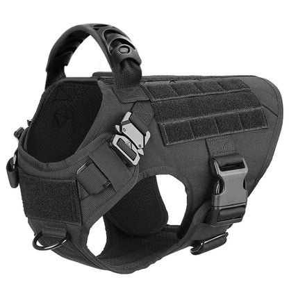 Large Dog Harness & Leash Set — Training & Walking Vest for German Shepherd, Malinois