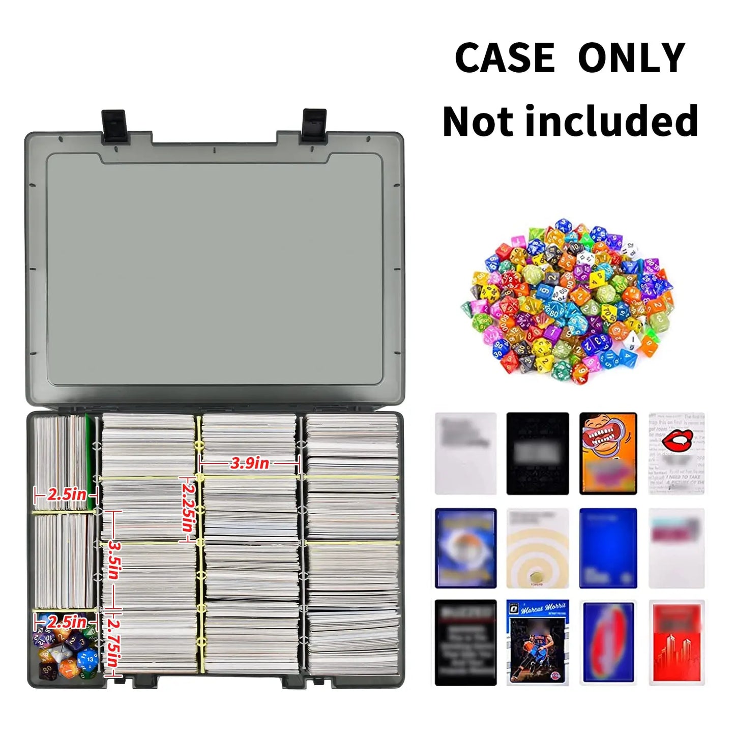 2300+ Trading Card Storage Box – Playing Card Case Organizer for PM TCG, Yu-Gi-Oh, CAH & Phase 10