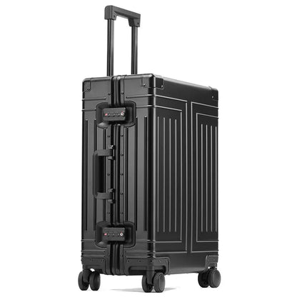 2024 Aluminum Luggage Set with Wheels – Durable Carry-On & Checked Suitcases for Men, Women, and Girls (20/24/26/28 Inch)