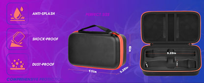 Portable EVA Wireless Microphone Carrying Case – Compatible with JBL Dual Mic System for Travel, Camping & Trips
