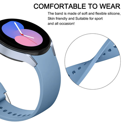 Samsung Galaxy Watch Soft Silicone Strap - Replacement Band for Watch FE/7/6/5/4, Watch 5 Pro and Watch 6 Classic 40mm–47mm