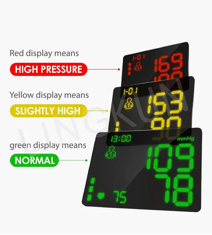 English Voice Digital Wrist Blood Pressure Monitor – High-Accuracy Electronic Sphygmomanometer Tonometer