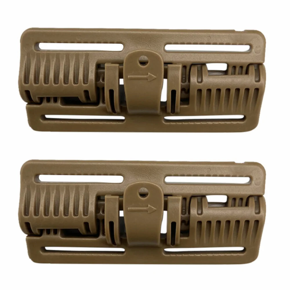 2PCS Tactical Vest Quick Release Buckle Kit - Molle Strip Module Buckle for Quick Disassembly, Tactical Fixture for Hunting