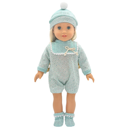 Baby Born Doll Clothes Set – Cute Jumpers, Rompers & Shoes for 13-18 Inch Newborn Dolls, Festival & Birthday Gift
