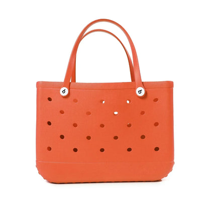 EVA Beach Bag for Women - Waterproof Bogg Rubber Travel Tote, Washable Handbag for Sports, Beach, Market, Pool