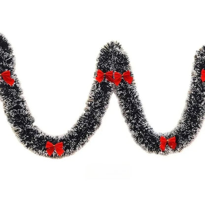 2M Christmas Ribbon Garland – Festive Tree, Party & Wedding Decoration