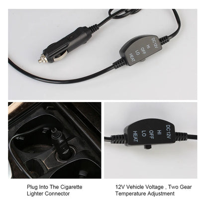 12V Electric Heated Car & Home Seat Cushion — Universal Warm Winter Cushion Cover