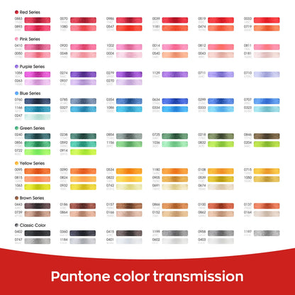 100-Color Polyester Embroidery Thread Kit - 40WT 4000m Spools for Sewing & Embroidery Machines