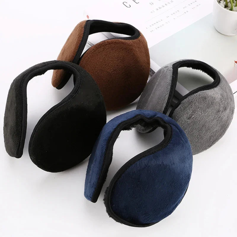 Stay Cozy and Stylish with Windproof Earmuffs for Men and Women - Thicken Plush Winter Warm Fleece Ear Protectors for Outdoor Activities