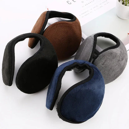 Stay Cozy and Stylish with Windproof Earmuffs for Men and Women - Thicken Plush Winter Warm Fleece Ear Protectors for Outdoor Activities