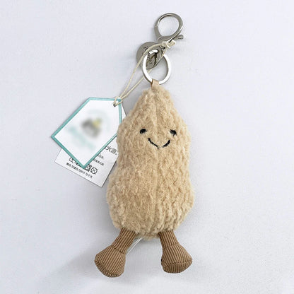 Cute Golf Ball Plush Keychain - Grape Jellyfish Hippo Elephant Bag Charm Mini Plush Toy Collection