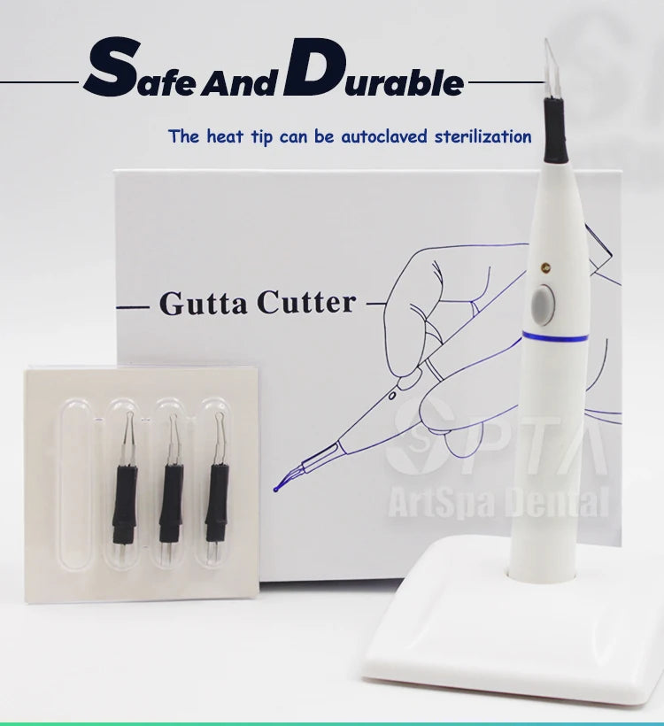 Dental Endo Gutta Percha Cutter with 4 Tips – Teeth Whitening & Oral Hygiene Dental Equipment