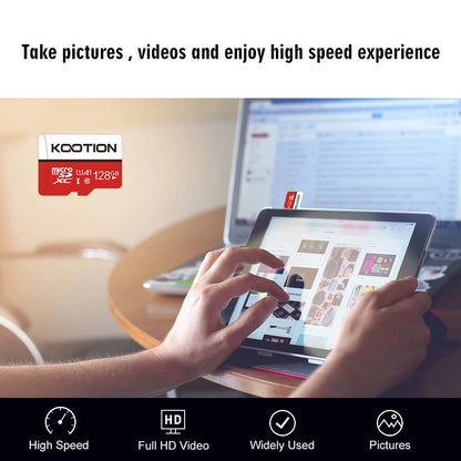 KOOTION Micro SD Memory Card – 32GB/64GB/128GB Class 10 TF Card for Phone & Computer