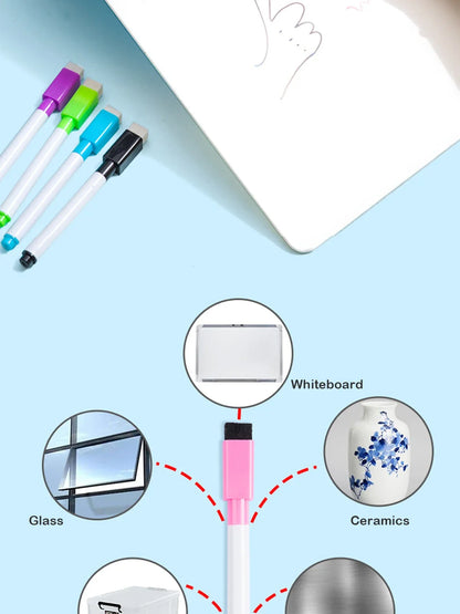 Magnetic Erasable Whiteboard Pen — Colored Blackboard Marker for Classroom, Office, Note-Taking & Teaching Supplies
