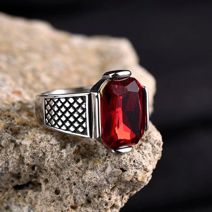 Men's High-Quality Stainless Steel Onyx Rings – Multiple Color Gemstone Styles – Professionally Factory Made Jewelry