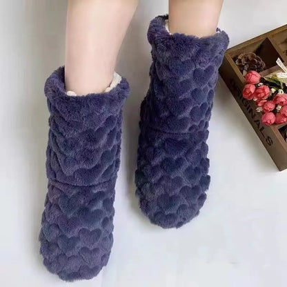 Thick Thermal Winter Socks — Plus Velvet Anti-Slip Home Slipper Socks for Men & Women, Warm Christmas Footwear
