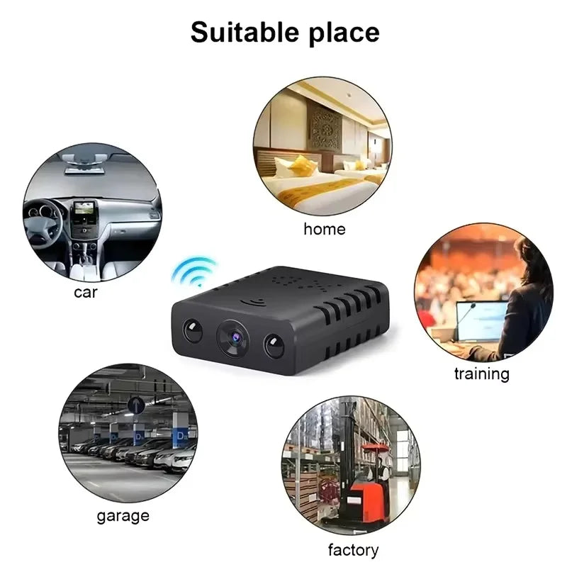 XD 1080P WiFi Mini Camera - Smart Wireless IP Security Camera with Night Vision Remote Video Recording