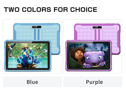 Pritom 10" Kids Tablet – Android 13 Go, Quad-Core, 2GB RAM 64GB ROM, YouTube, WiFi with Protective Case