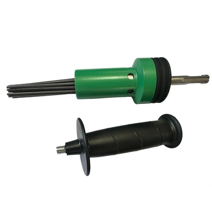 SDS Plus Deburring Tool - Detachable Handle Needle Deslagger for Rust Removal & Metal Edge Finishing
