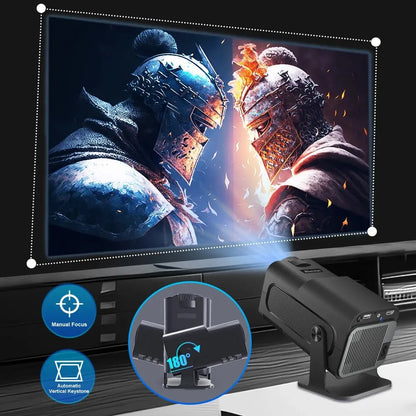 Magcubic Android 11 390ANSI HY320 Projector - 4K Native 1080P, Dual Wifi6 BT5.0, Outdoor Portable Cinema Projetor - Upgraded HY300 Model