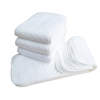 10pcs Cotton Baby Diapers – Washable & Reusable Folding Diaper Pads for Kids Changing