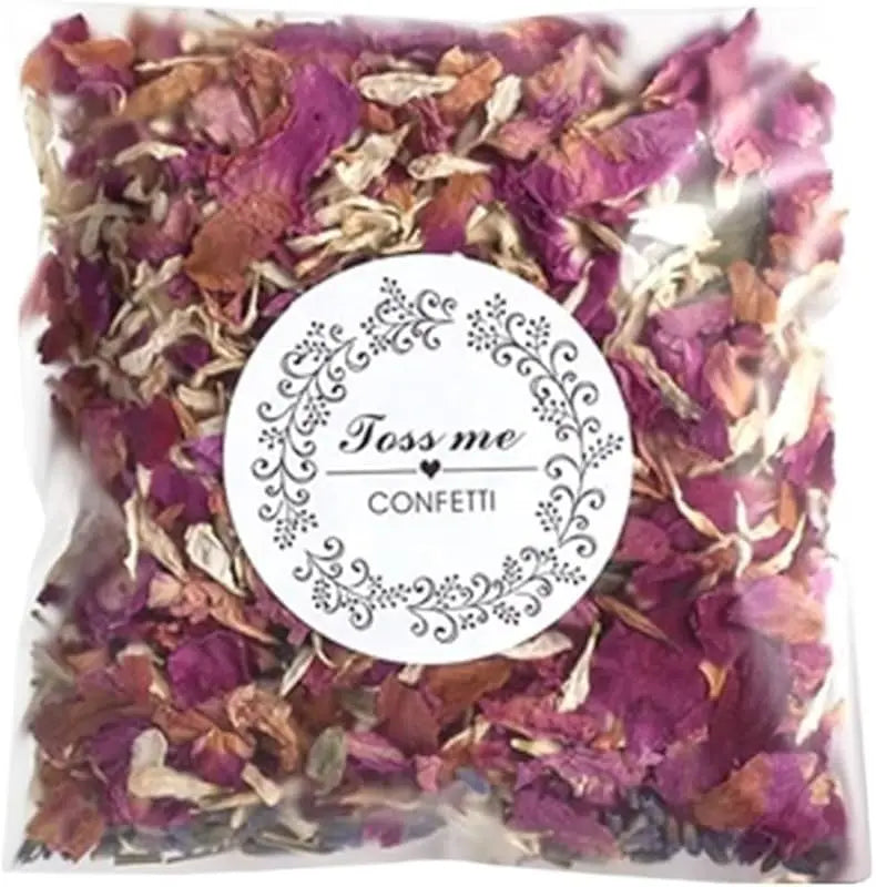 Natural Dried Rose Petals Confetti – 10g Biodegradable Wedding Flower Confetti for Party Decoration, DIY Crafts & Handmade Gifts