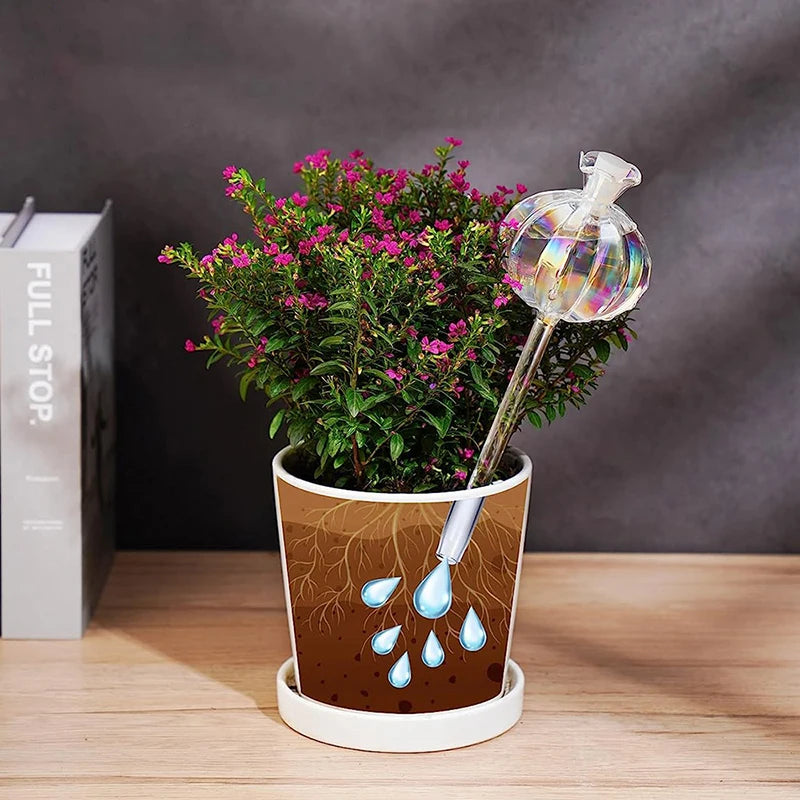 Glass Automatic Plant Watering Bulbs – Lightweight Flower Dripper for Houseplants, Easy Drip Irrigation System