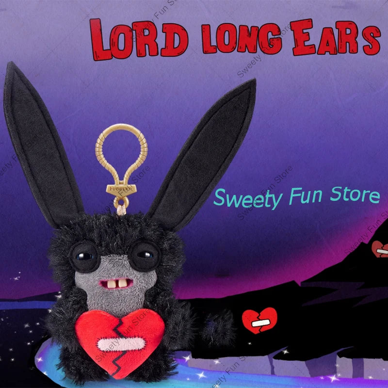 Original Fuggler Tooth Monster Keychain – Cute Wide-Eyed Plush Toy, Funny Ugly Monster Doll Pendant Gift