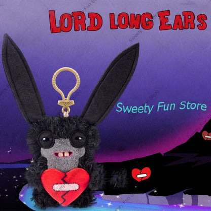 Original Fuggler Tooth Monster Keychain – Cute Wide-Eyed Plush Toy, Funny Ugly Monster Doll Pendant Gift