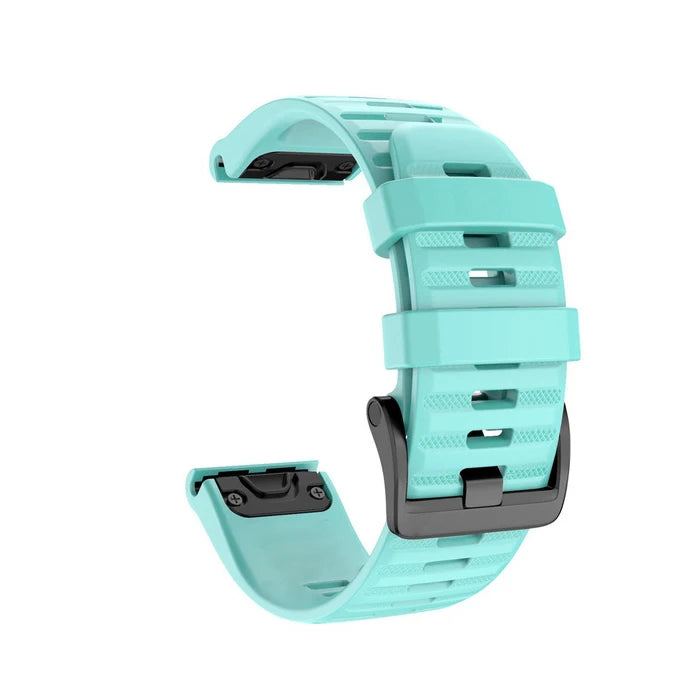Silicone Quick-Release Watch Bands for Garmin Fenix 3/5/6/7 – 20/22/26mm EasyFit Wrist Strap