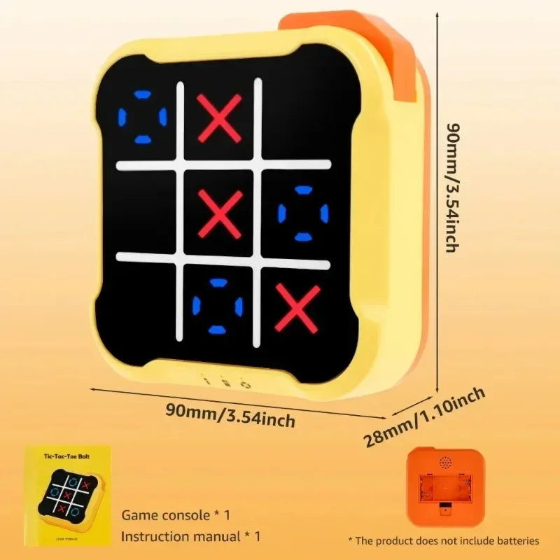 Multifunctional Electronic Tic-Tac-Toe & Chess Game — Portable Montessori Puzzle Table for Kids & Adults