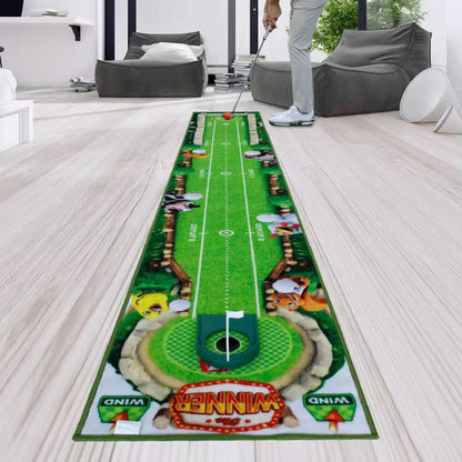 Portable Golf Putting Mat – Lightweight Putting Practice Training Aid for Home, Lawn, and Park, Golf Gift Accessory