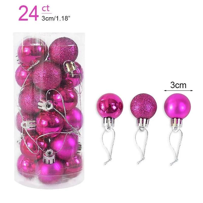 Christmas Ball Ornaments – Hanging Tree Pendants for Xmas, Home Decor, 2026 New Year & Holiday Gifts