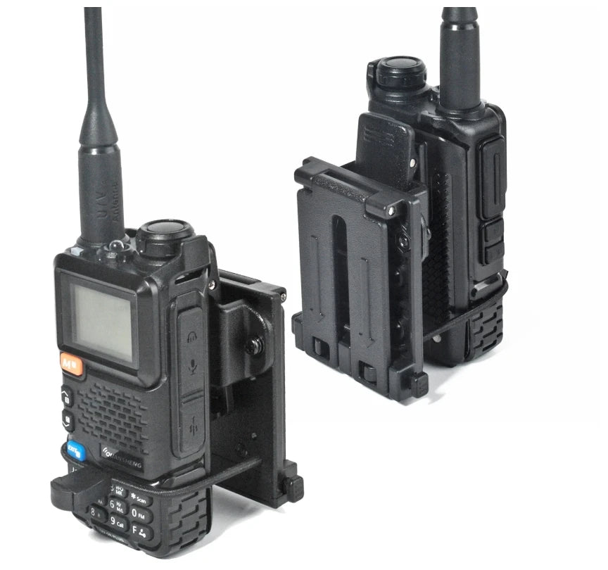 Tactical Police Radio Holster – Heavy Duty Walkie Talkie Holder with Duty Belt Clip for Law Enforcement & Security Use