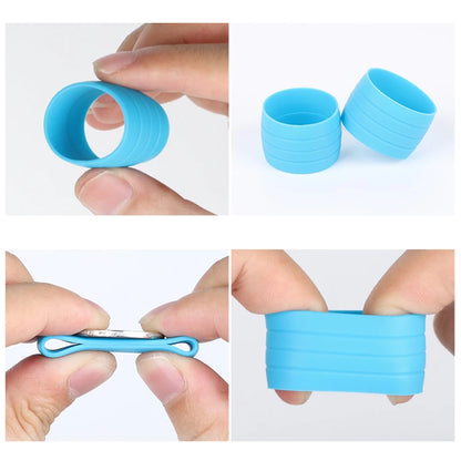 Road Bike Handlebar Tape Plugs – Anti-Slip Silicone End Caps for Waterproof, Wear-Resistant Bar Tape