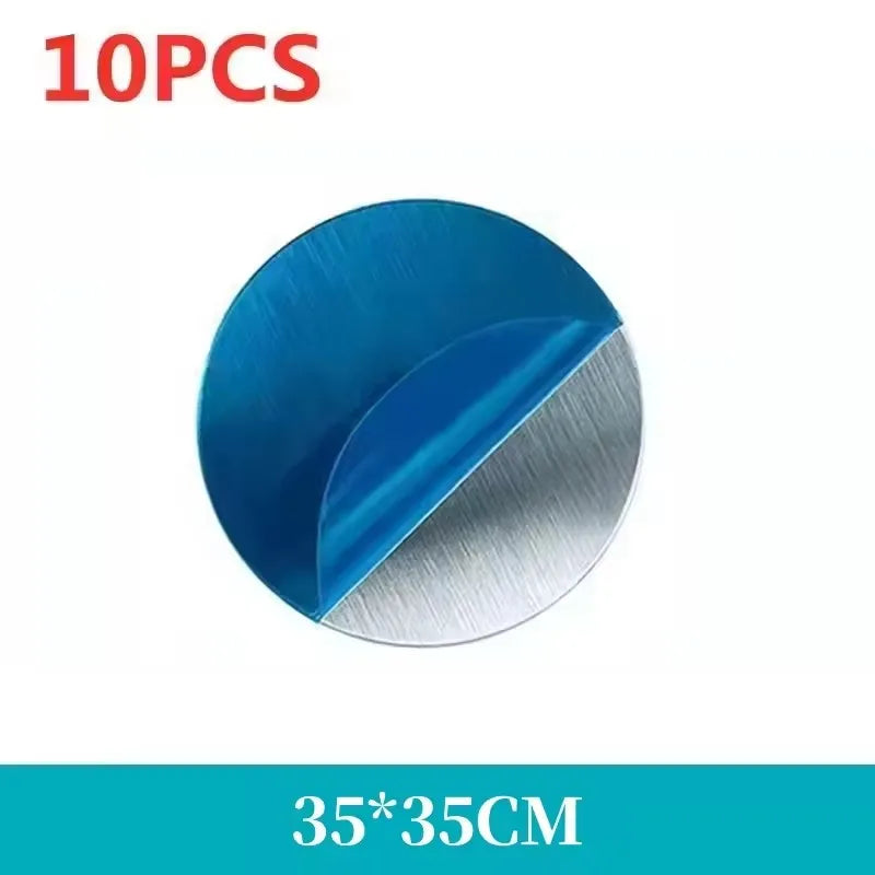 5/10-Piece Magnetic Metal Plate Stickers - Replacement Magnet Patches for Car Phone Holders, Tablets, and Mobile Phone Mounts