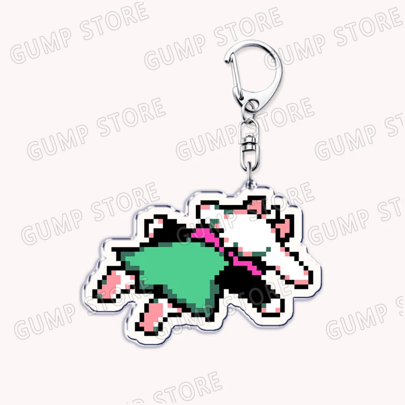 Deltarune & Undertale Keychains – Ralsei, Kris, Susie & Spamton Fan Gaming Accessories