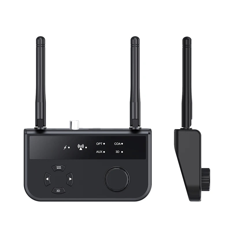 3D Stereo Bluetooth 5.3 Audio Receiver | Optical, Coaxial, 3.5mm AUX Output Wireless Adapter for Car and Speakers