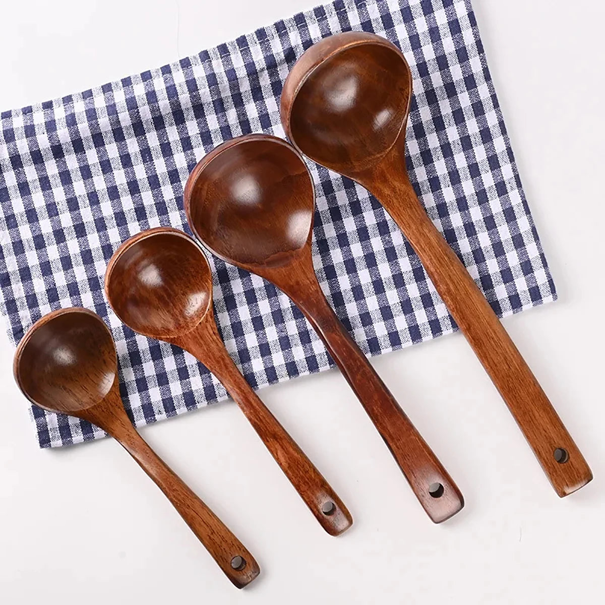 Komu Wooden Soup Ladle — Non-Stick Kitchen Utensil for Cooking, Tableware & Catering Supplies