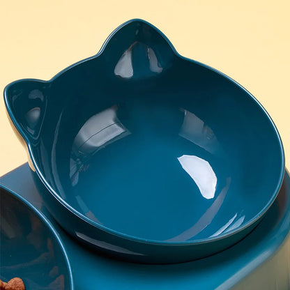 3-in-1 Automatic Cat Feeder – Double Bowl Water & Food Dispenser for Cats & Small Dogs